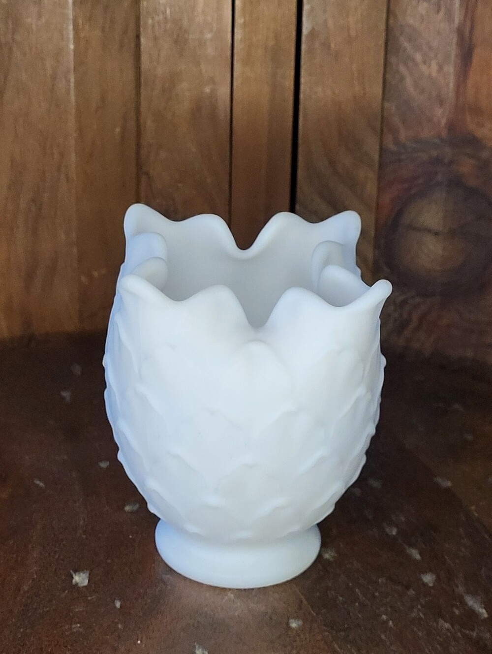 Milk Glass Vase - Picture 5 of 12